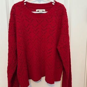 Red American Eagle knitted sweater